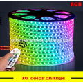 High vlotage smd5050 Waterproof 100m 220V RGB Led strip light